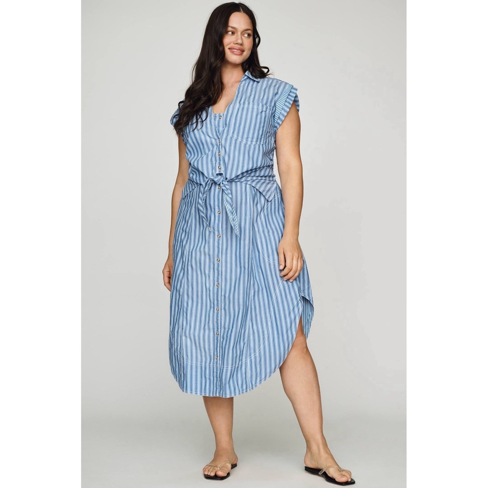 Pilcro Sleeveless Wrap Shirtdress NWT MSRP $188 PETITE SIZE SP